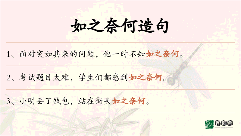 如之奈何