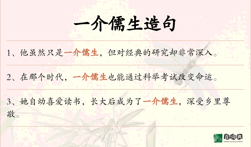 一介儒生