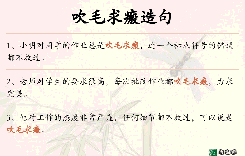 吹毛求瘢