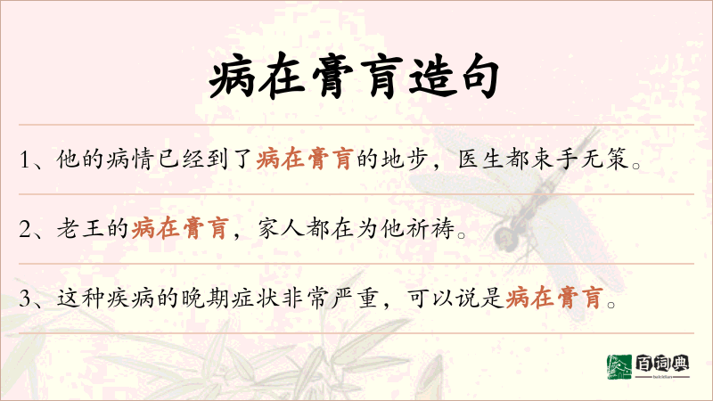 病在膏肓