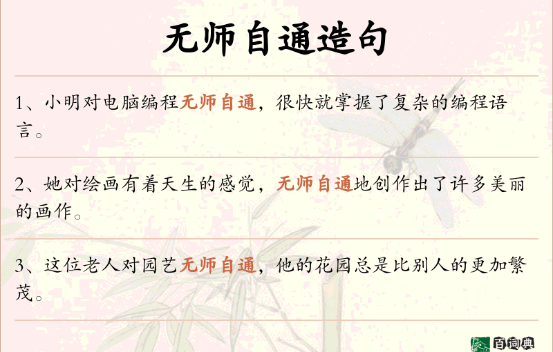 无师自通