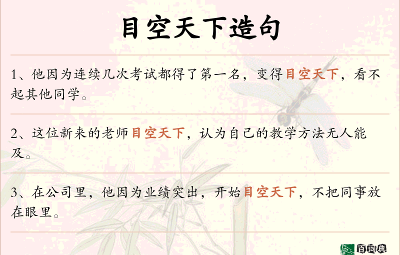 目空天下
