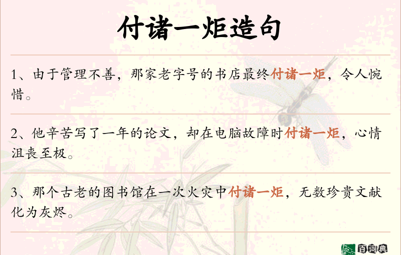付诸一炬