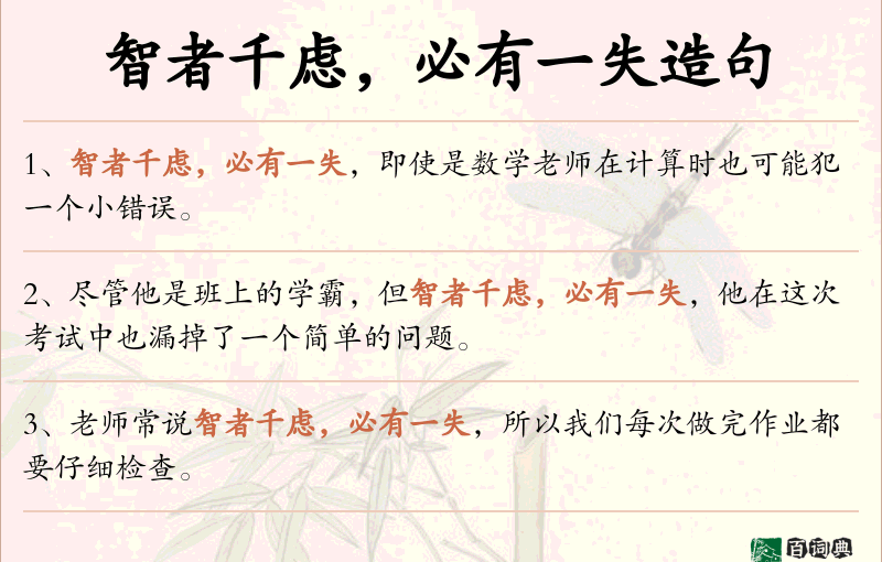 智者千虑，必有一失