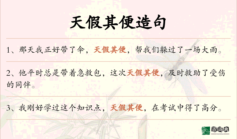 天假其便