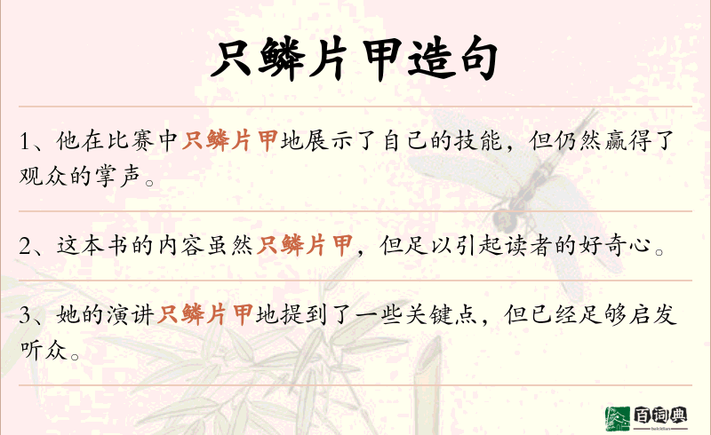 只鳞片甲