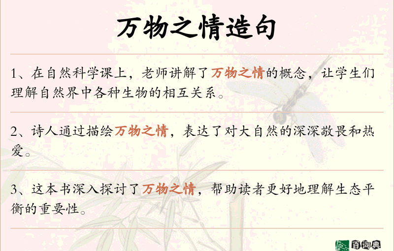 万物之情