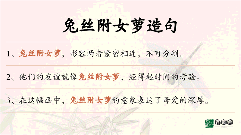 兔丝附女萝