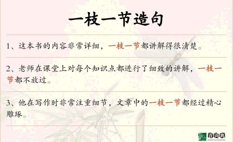 一枝一节