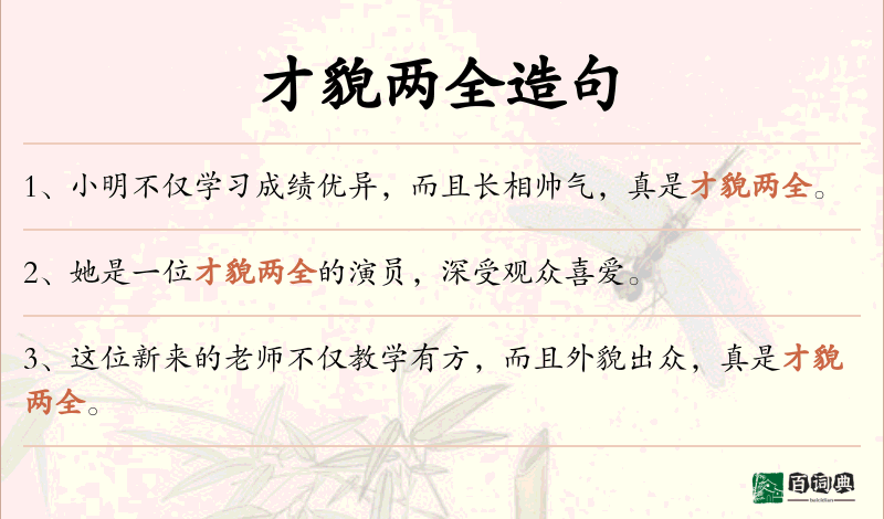 才貌两全
