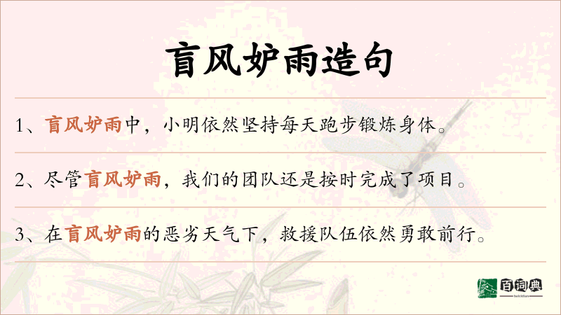 盲风妒雨
