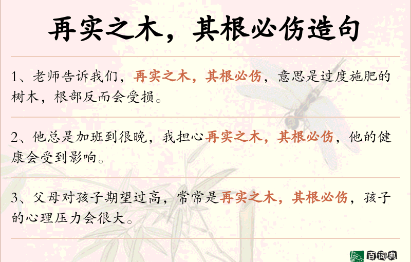 再实之木，其根必伤