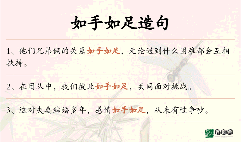 如手如足