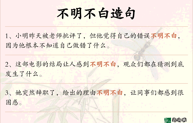 不明不白