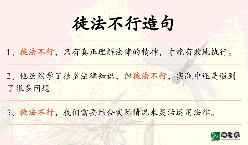 徒法不行