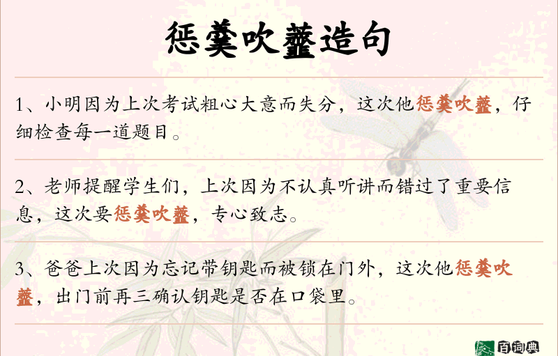 惩羹吹虀