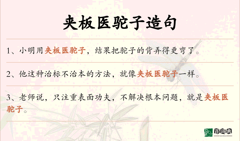 夹板医驼子