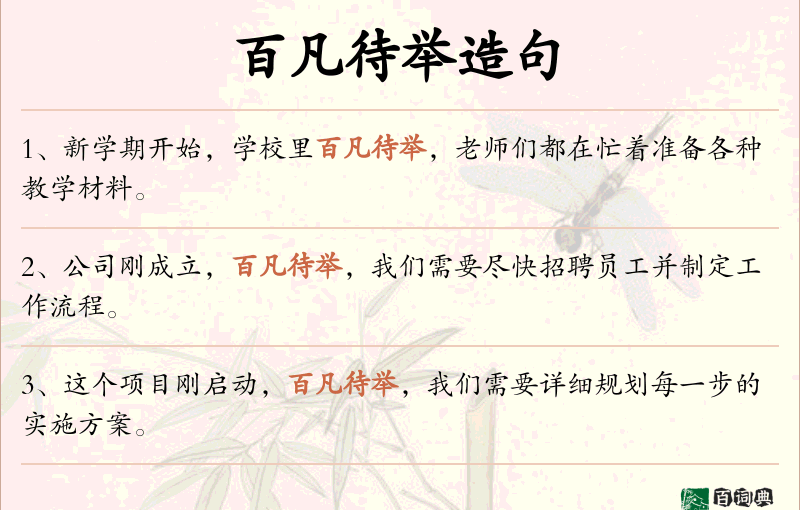 百凡待举