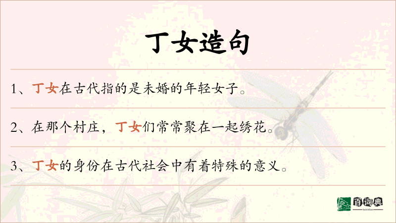 丁女