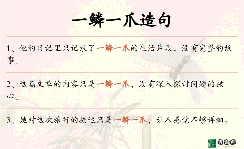 一鳞一爪