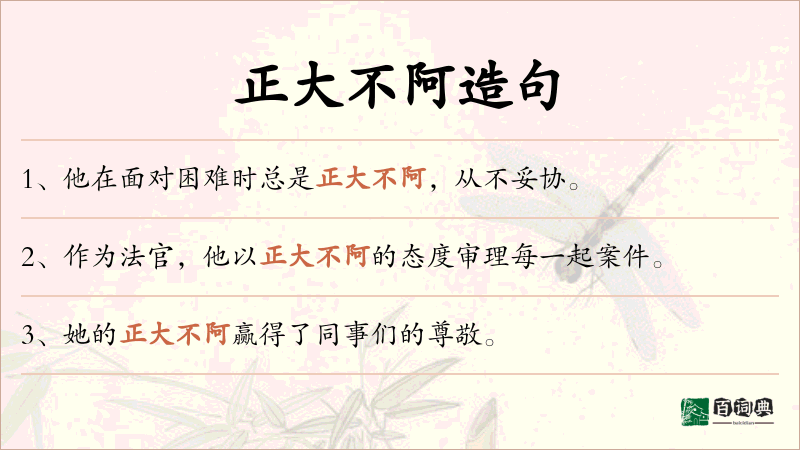 正大不阿