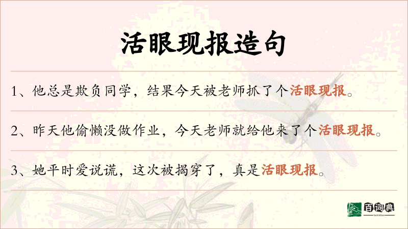 活眼现报
