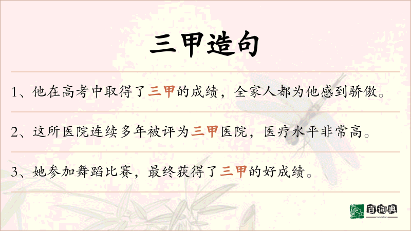 三甲
