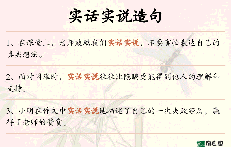 实话实说