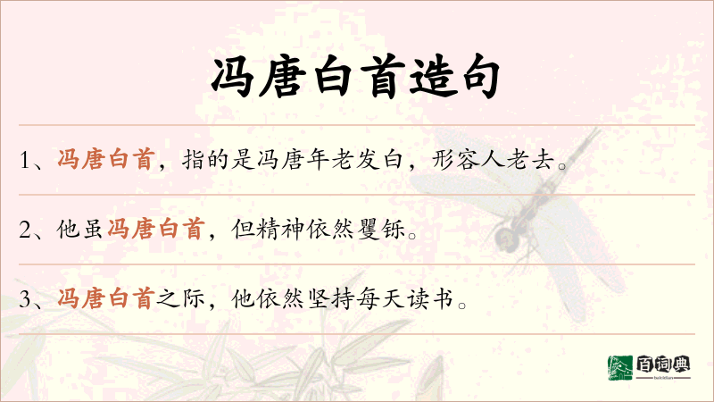 冯唐白首