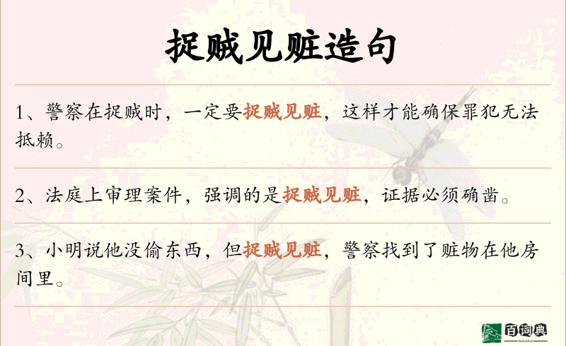 捉贼见赃
