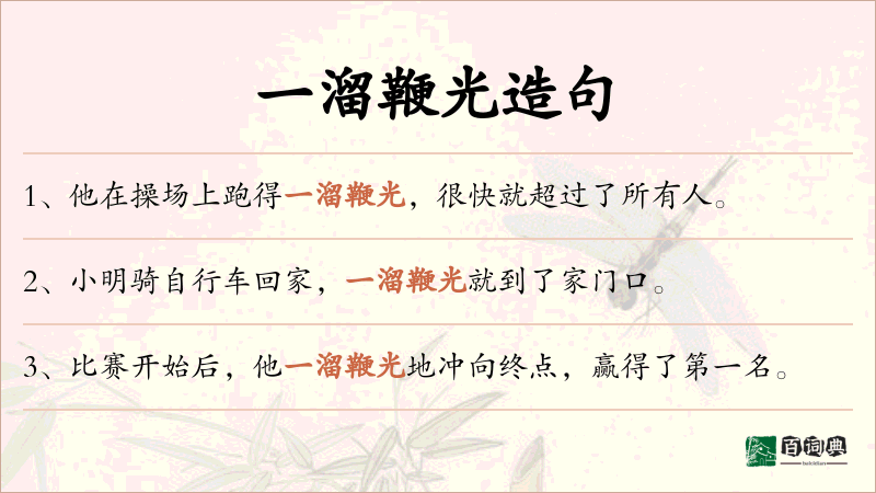 一溜鞭光