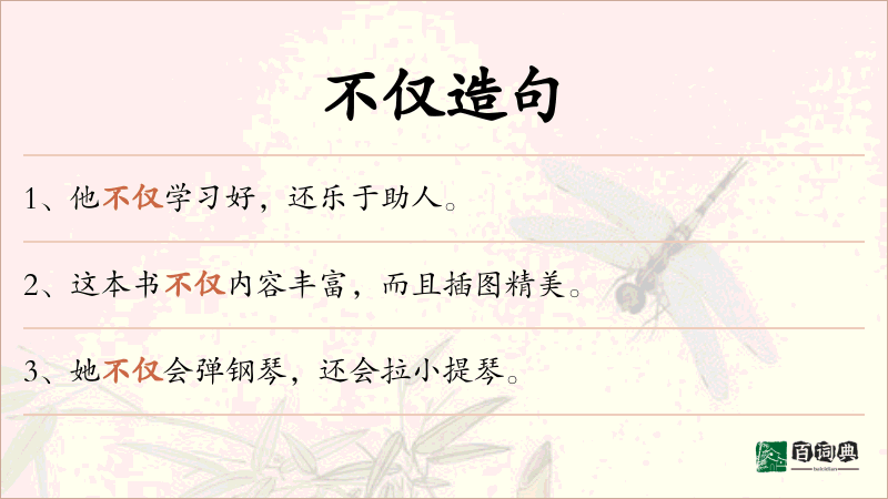 不仅