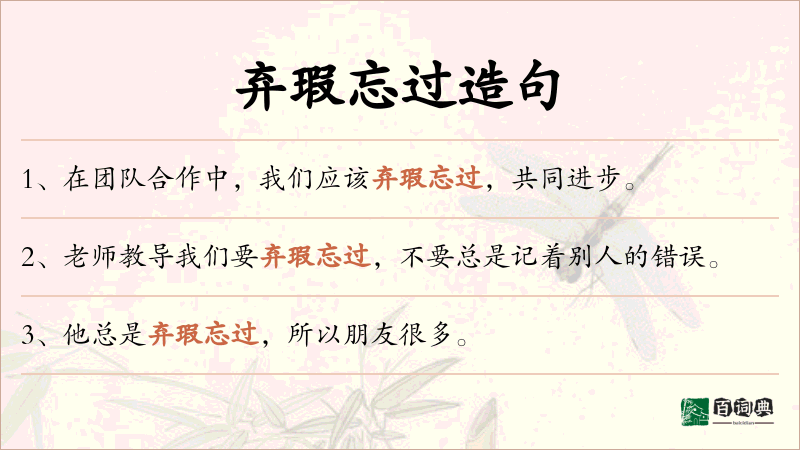 弃瑕忘过