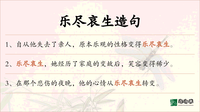 乐尽哀生