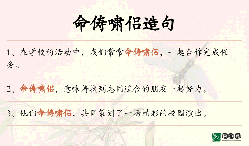 命俦啸侣