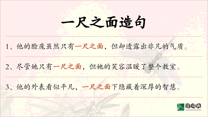 一尺之面