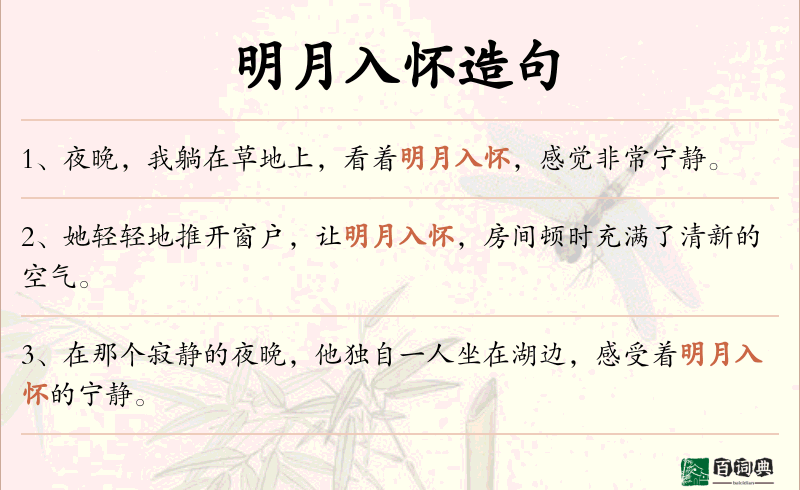明月入怀
