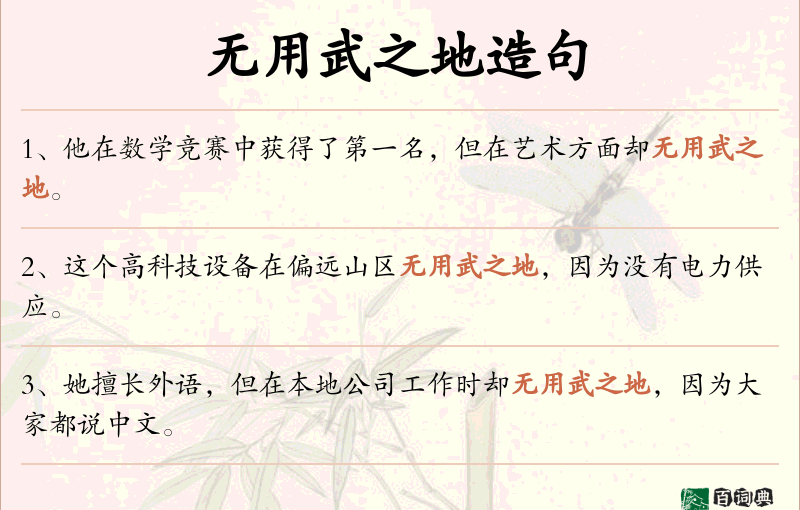 无用武之地