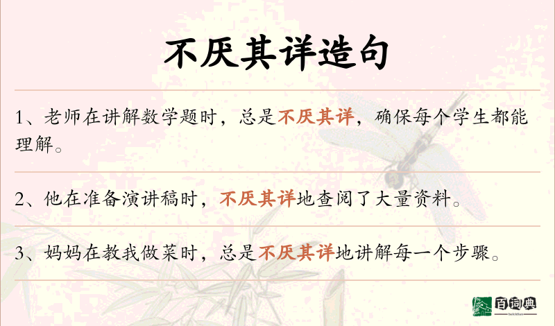 不厌其详
