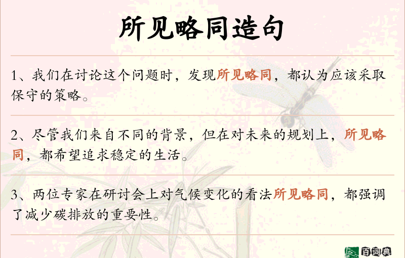 所见略同