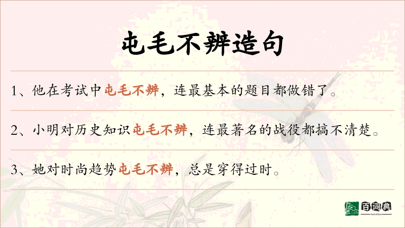 屯毛不辨