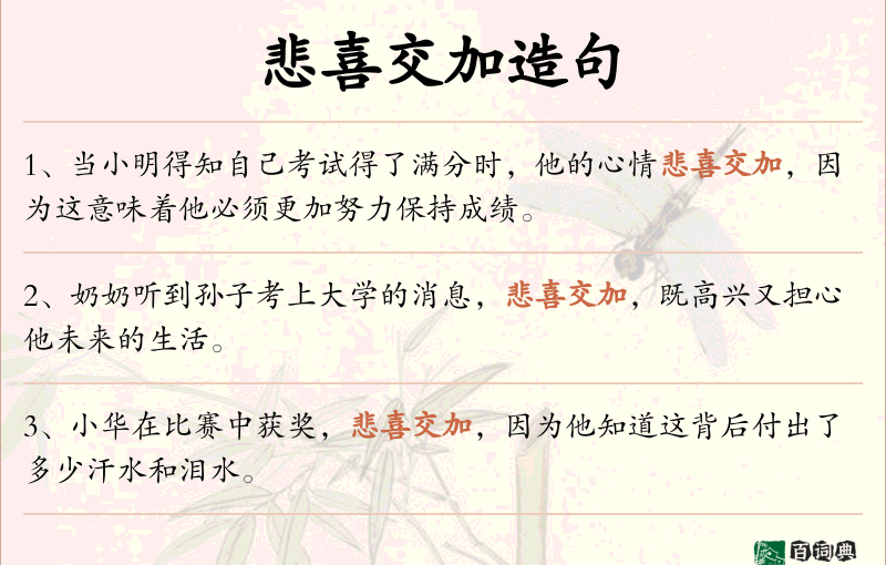 悲喜交加