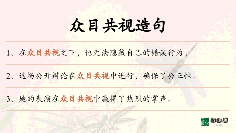 众目共视