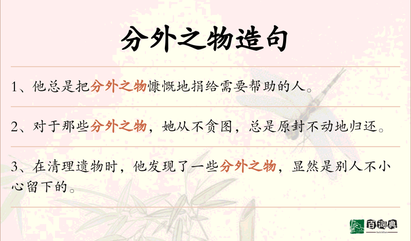 分外之物