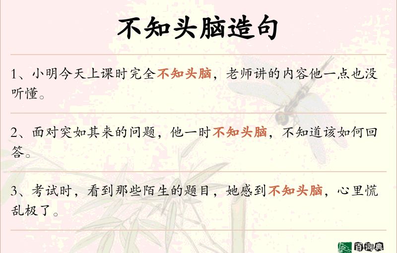 不知头脑