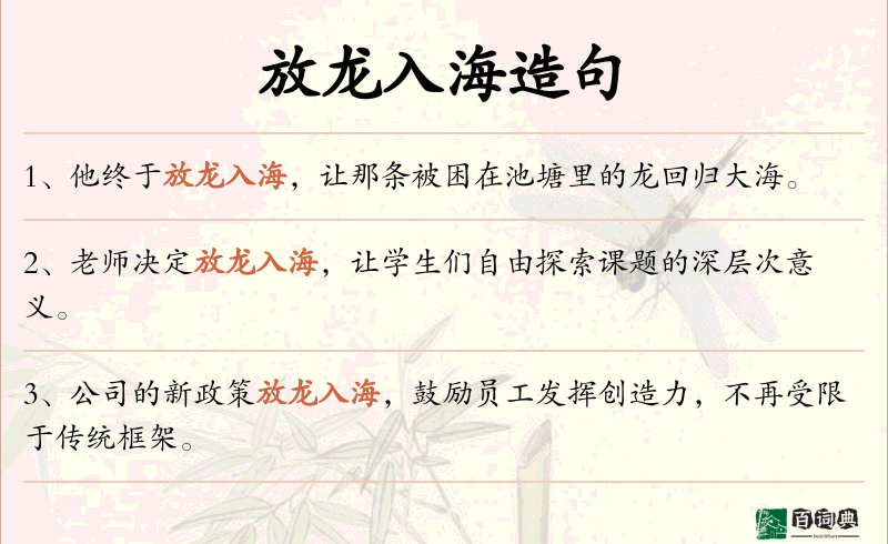 放龙入海