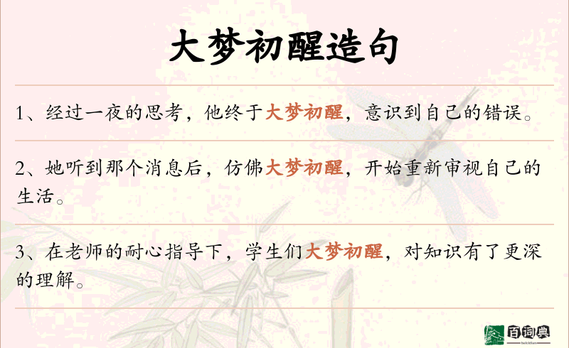 大梦初醒