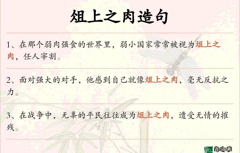 俎上之肉