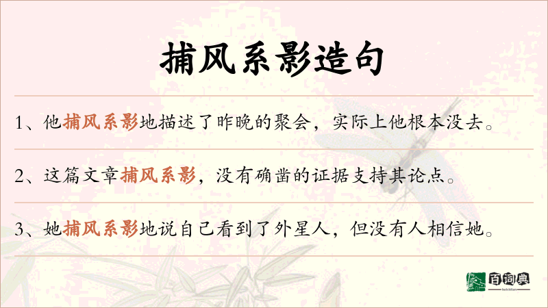 捕风系影