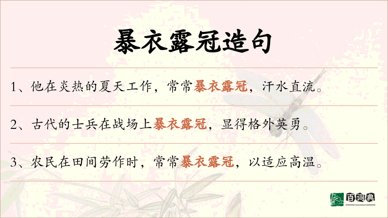 暴衣露冠